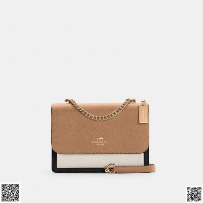 美國代購正品 Coach Klare 拼色翻蓋包