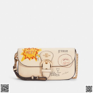 美國代購正品 Coach X Jean-Michel Basquiat Kleo 斜挎包