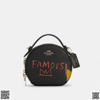 美國代購正品 Coach X Jean-Michel Basquiat 圓餅包