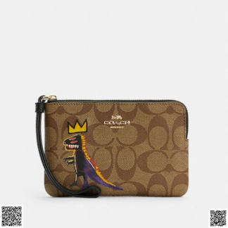 美國代購正品 Coach X Jean-Michel Basquiat 手拿包