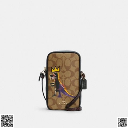 美國代購正品 Coach X Jean Michel Basquiat 小恐龍斜挎包