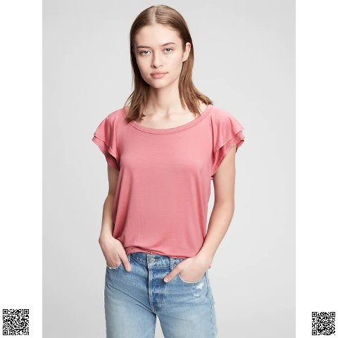 美國代購正品 Gap 荷葉邊T恤