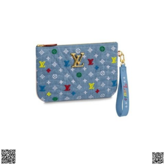 美國代購正品 Louis Vuitton New Wave 牛仔手拿包