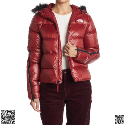 美國代購正品 The North Face Glades 人造毛皮鑲邊連帽 550-