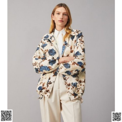 美國代購正品 Tory Burch 優雅印花風衣