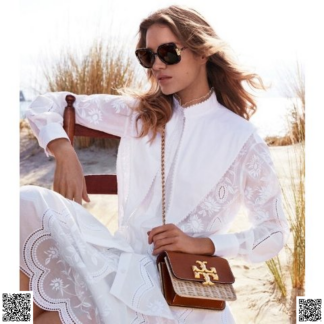 美國代購正品 Tory Burch 尖領蕾絲裙