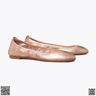 美國代購正品 Tory Burch 玫瑰金芭蕾平底鞋