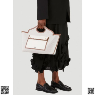 美國代購正品 Burberry Pocket 撞色帆布Tote包