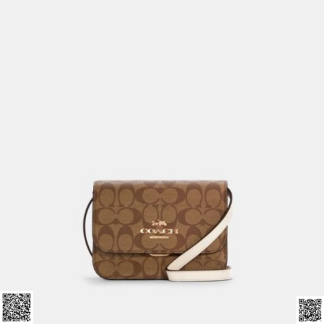 美國代購正品 COACH Mini Brynn 老花斜挎包