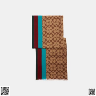 美國代購正品 COACH 老花羊毛圍巾