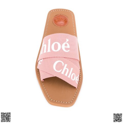 美國代購正品 Chloe Woody logo涼鞋