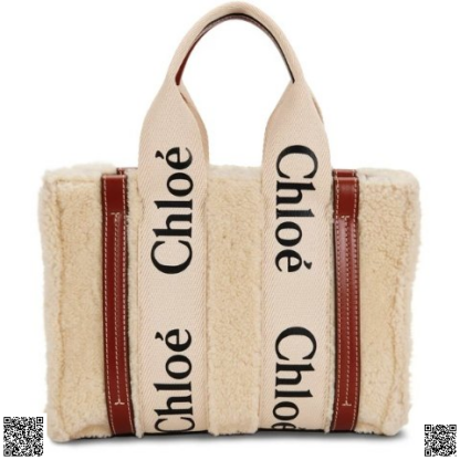 美國代購正品 Chloe Woody 毛絨托特包