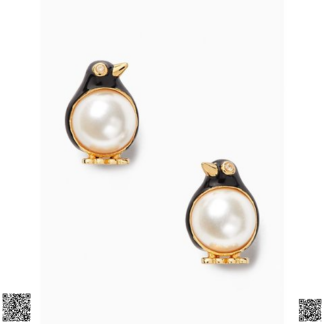 美國代購正品 Kate Spade 小企鵝耳飾