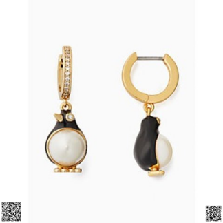 美國代購正品 Kate Spade 小企鵝耳飾