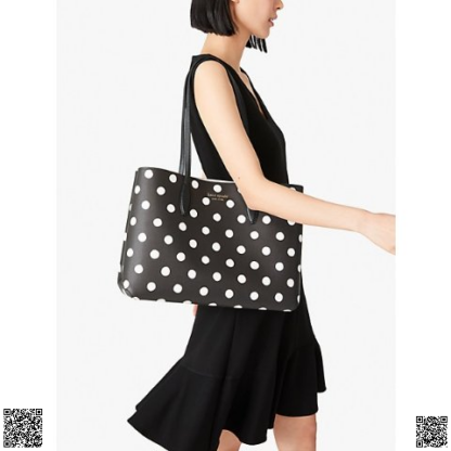 美國代購正品 Kate Spade 復古波點托特包