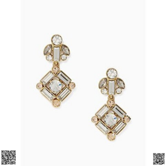 美國代購正品 Kate Spade 拼鑽耳飾