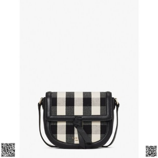 美國代購正品 Kate Spade 格紋馬鞍包