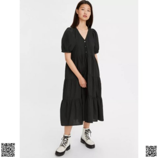 美國代購正品 Levi s Eileen 泡泡袖連衣裙