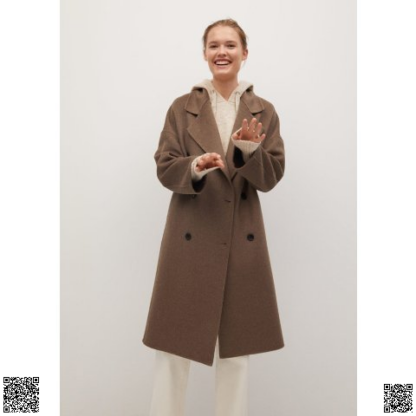 美國代購正品 Mango 手工羊毛大衣