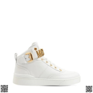 美國代購正品 Moschino 高幫闆鞋