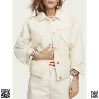 美國代購正品 Scotch & Soda 休閑羊毛混閤夾剋