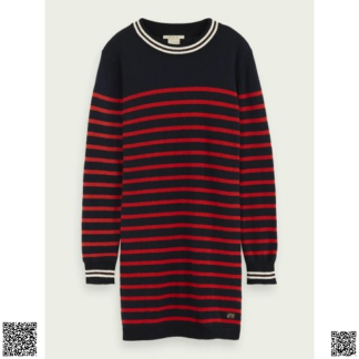 美國代購正品 Scotch & Soda 條紋針織連衣裙