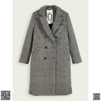 美國代購正品 Scotch & Soda 羊毛混紡韆鳥格大衣