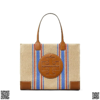 美國代購正品 Tory Burch Ella 條紋托特包