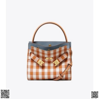 美國代購正品 Tory Burch Lee Radziwill 格紋手提包