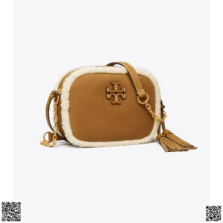 美國代購正品 Tory Burch McGraw 毛邊相機包