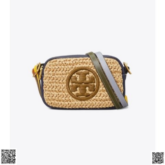 美國代購正品 Tory Burch Perry 草編相機包