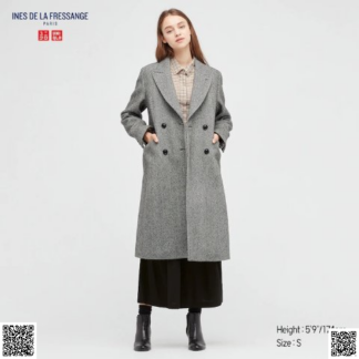 美國代購正品 Uniqlo IDLF閤作款 花呢大衣