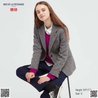 美國代購正品 Uniqlo IDLF閤作款 花呢夾剋