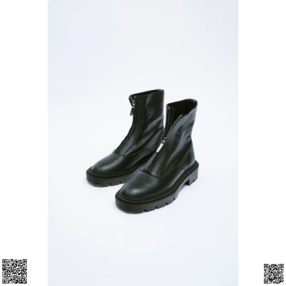 美國代購正品 Zara 前拉鏈短靴