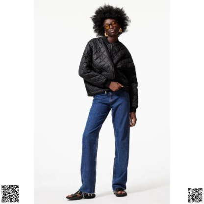 美國代購正品 Zara 菱格夾棉外套