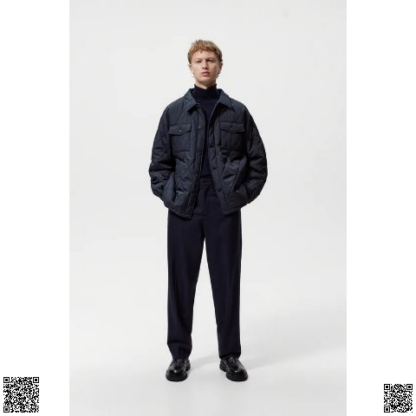 美國代購正品 Zara 菱格夾棉外套