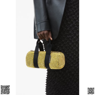 美國代購正品 Alexander Wang 小號滿鑽圓桶包