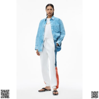 美國代購正品 Alexander Wang 拼色休閑褲