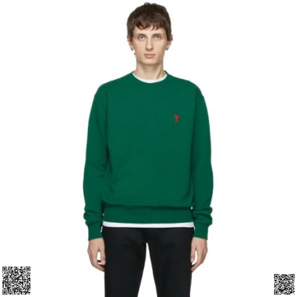 美國代購正品 Ami Alexandre Mattiussi Green Ami de Coeur 套頭
