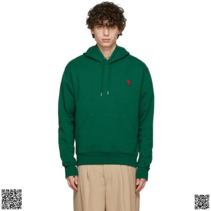 美國代購正品 Ami Alexandre Mattiussi Green Ami de Coeur 連帽