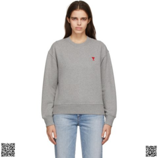 美國代購正品 Ami Alexandre Mattiussi Grey Ami de Coeur 帽衫