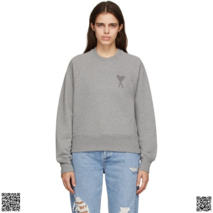 美國代購正品 Ami Alexandre Mattiussi Grey Ami de Coeur 衛衣