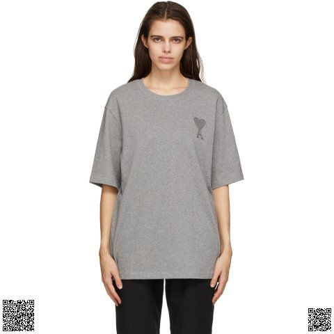 美國代購正品 Ami Alexandre Mattiussi 灰色 Ami de Cœur T 恤