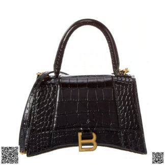 美國代購正品 Balenciaga Hourglass Small鰐魚紋手提斜挎包