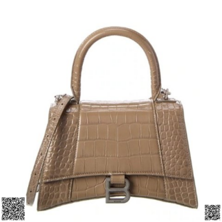 美國代購正品 Balenciaga Hourglass Small鰐魚紋手提斜挎包