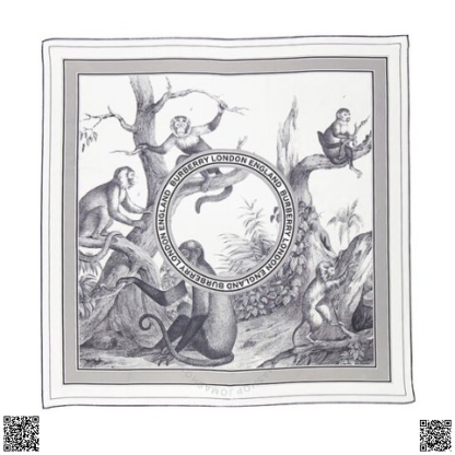 美國代購正品 Burberry 印花絲巾