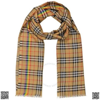 美國代購正品 Burberry 格紋圍巾