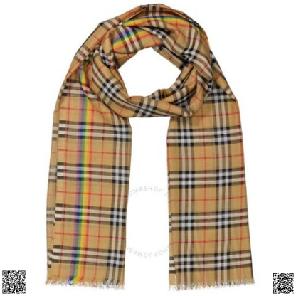 美國代購正品 Burberry 格紋圍巾