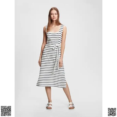 美國代購正品 Gap 條紋腰帶連衣裙