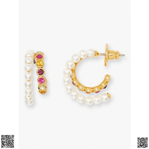美國代購正品 Kate Spade 珍珠彩鑽耳環